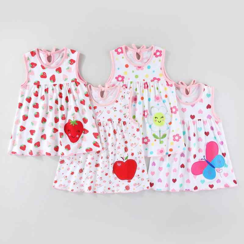 ベビー 女の子 ワンピース 肌に優しい 綿95% コットン ノースリーブ プリンセス ルームウェア パジャマ 動物柄 花柄 アニマル柄 キャラクター柄 Aライン