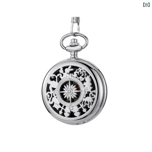 懐中時計 方位磁石 フタ付き アウトドア 登山 トレッキング 日本製ムーブメント シチズンミヨタ製アナログ デジタル表示 コーティングガラス カジュアルスタイル ユニセックス ポータブル(x2)