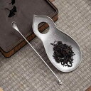 茶道具 純錫製 ピューター 手作り ひょうたん型 茶則 茶葉すくい 茶葉入れ 茶葉取り分け 功夫茶用 中国茶器 家庭用 おしゃれ モダン 煎茶 抹茶