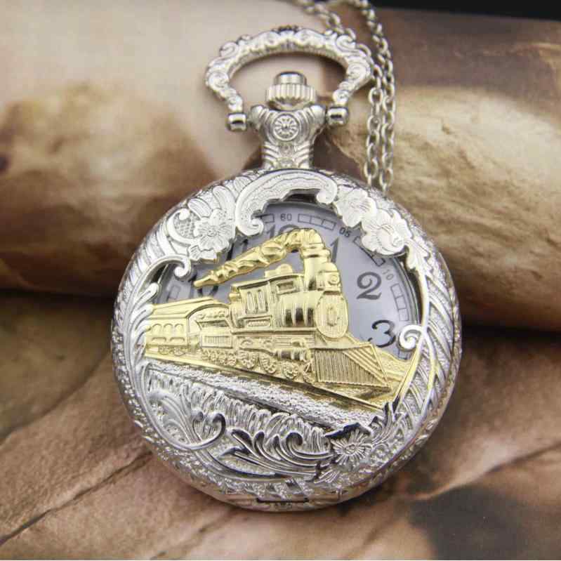 懐中時計 ユニセックス シルバー 大型 クォーツ アンティーク調 レトロ 合金製 防水 装飾 円形文字盤 オニオンリューズ ロブスタークラスプ 有機ガラス風防(...