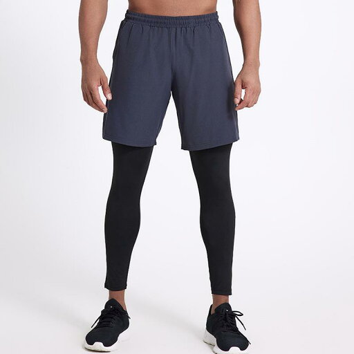 パンツ メンズ スポーツ フェイクレイヤード ロングパンツ コンプレッション ダブルレイヤー ランニング トレーニング バスケットボール 裾絞り ストレッチ 裏起毛 カジュアル(x3) パンツ メンズ スポーツ フェイクレイヤード ロングパンツ コンプレッション ダブルレイヤー ランニング トレーニング バスケットボール 裾絞り ストレッチ 裏起毛 カジュアル(x3)