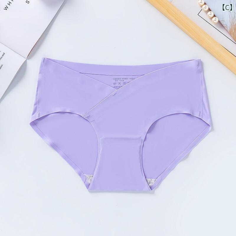 マタニティショーツ レディース 無痕 接触冷感 薄手 ローライズ 綿混クロッチ 通気...