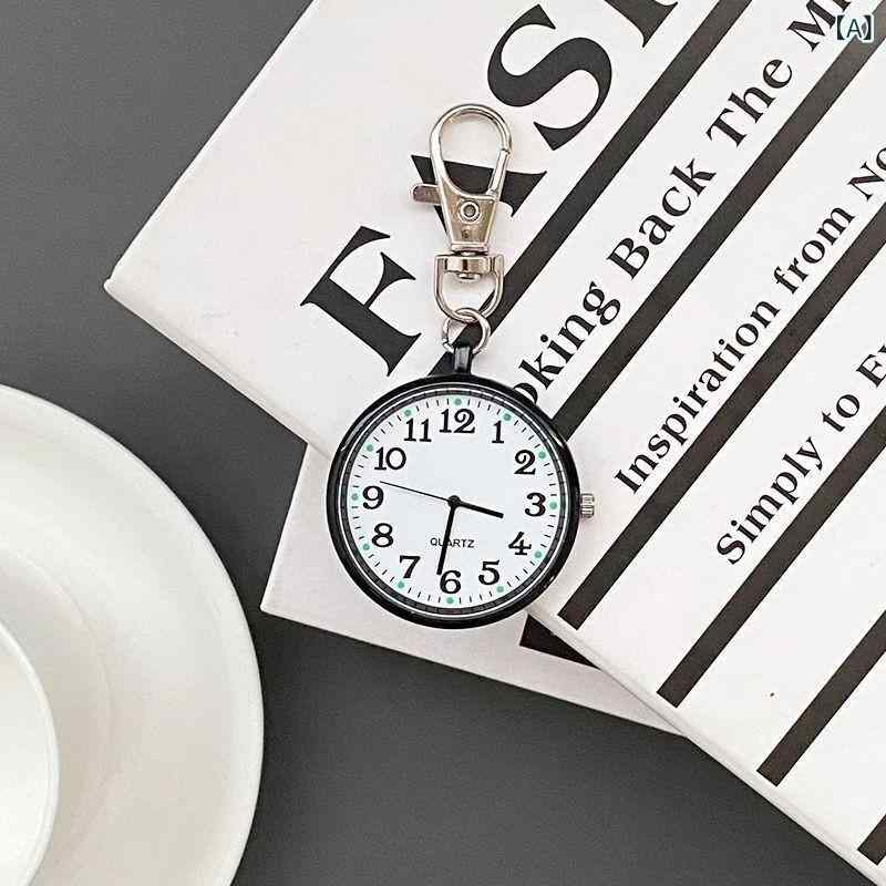 懐中時計 メンズ レディース 学生 受験用 テスト クォーツ 静音設計 アナログ 夜光 シンプル 丸型 中学生 高校生 学習用 合金製