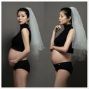 マタニティフォト 衣装 セクシー ブラック スタジオ撮影 記念写真 セットアップ トップス 三角ショーツ オールシーズン フリーサイズ(x2)