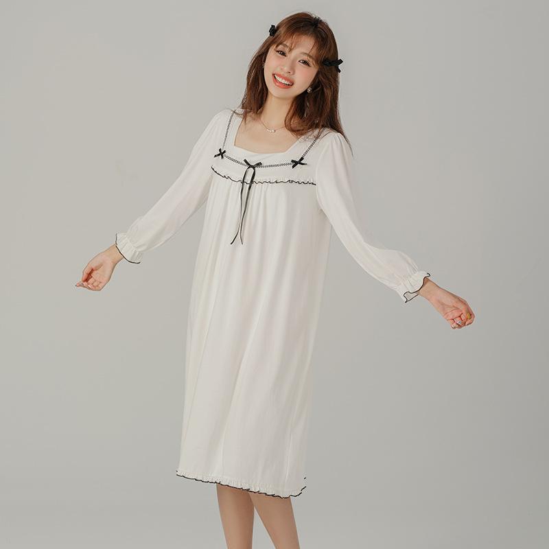 ルームワンピース レディース 妊婦 マタニティ ゆったり 大きいサイズ プリンセス風 かわいい 七分袖 ..