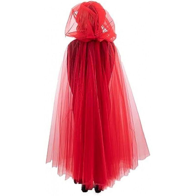 ケープ レディース 薄手 フード付き メッシュ ロング丈 ブライダル ハロウィン ウェディング 結婚式 二次会 パーティー イベント 仮装 コスプレ ドレスアップ 欧米風 ポンチョ ショール(x2)