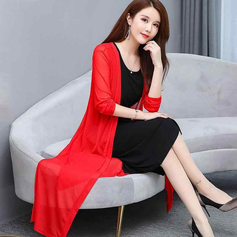 UVカットパーカー レディース 接触冷感 薄手 通気性 メッシュ 長袖 カーディガン ゆったり ミドル丈 シ..