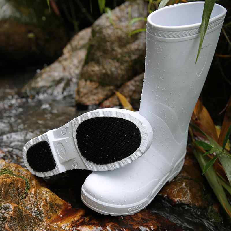 レインブーツ ユニセックス 男女兼用 滑り止め 防水 軽量 耐油 耐酸性 耐アルカリ性 厨房作業用 食品加工用 EVA ロング丈