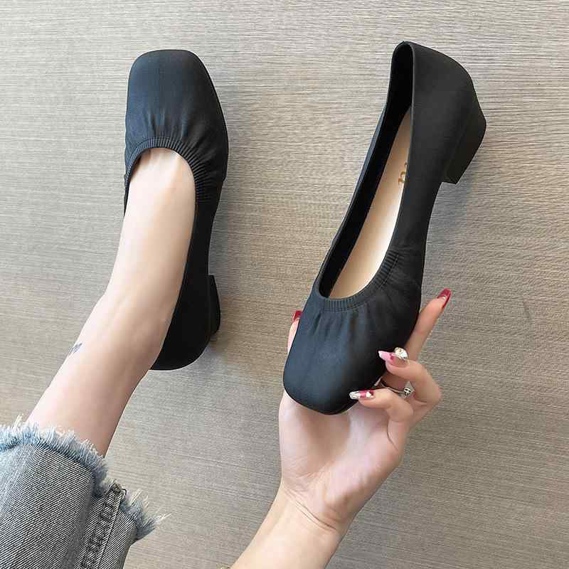 レインシューズ レディース 滑り止め 柔らかい底 耐摩耗 ショート丈 浅履き ローヒール 無地 PVC素材 外履き 普段使い 通勤 おしゃれ 上品 梅雨 雨の日(x2)