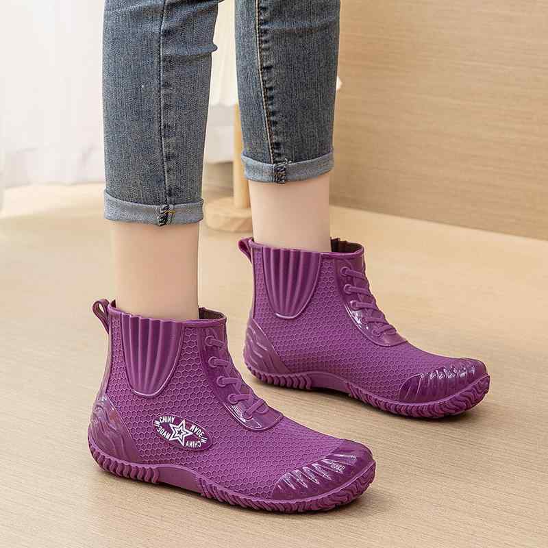 レインブーツ レディース 裏ボア 滑り止め 防水 防寒 ショート丈 おしゃれ タウンユース 普段使い 通勤 通学 韓国ファッション PVC製 黒 アプリコット ...