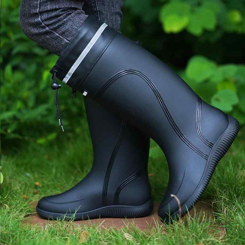 長靴 メンズ 防水 滑り止め 耐摩耗 保温 高級感 ロング丈 アウトドア 釣り フィッシング 雨の日 PVC製 ..