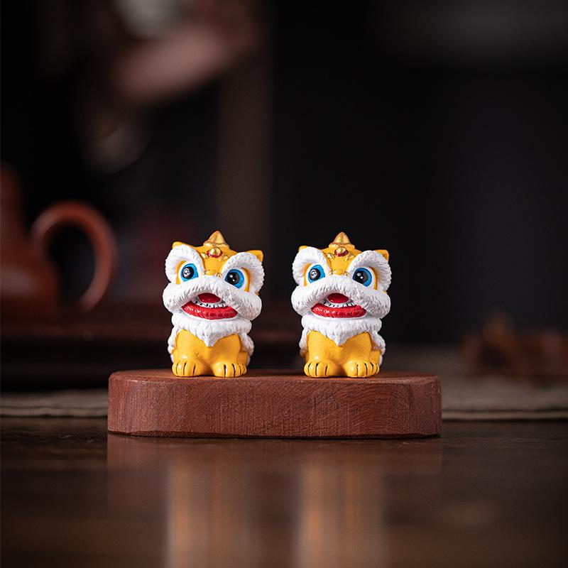 楽天市場】獅子舞 中国（置物｜インテリア小物・置物）：インテリア