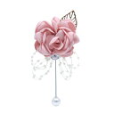 コサージュ レディース キッズ 結婚式 ブライズメイド 花嫁 リストブーケ バラ 造花 布製 シャンパンピンク ダークグリーン ディープブルー ワインレッド ライトグレー オフホワイト ダンス 発表会 卒園式 入学式 イベント フォーマル アクセサリー