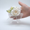 コサージュ メンズ レディース 結婚式 ウェディング 新郎 ブートニア ブライズメイド リストブーケ ナチュラル ボタニカル ローズ バラ ピンク ブルー 布製 造花 イベント セレモニー
