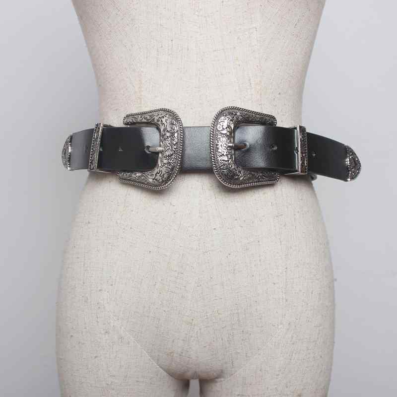 ベルト レディース レトロ PUレザー シンプル 高見え 万能 韓国風 カジュアル パンツ スカート デイリーユース シルバー ピンバックル