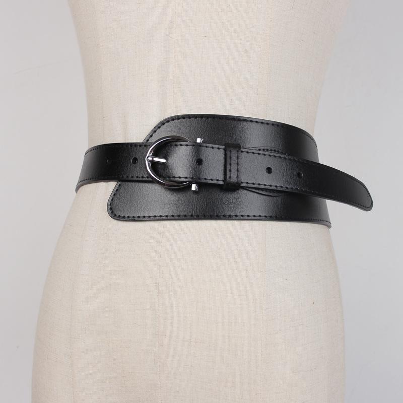 ウエストベルト レディース デザイン性 本革 幅広 ウエストマーク 細見え スタイルアップ効果 スーツ ジャケット ワンピース スカート ブラウス