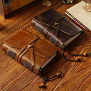 ノート クレイジーホースレザー 本革 レトロ ヴィンテージ ハンドメイド ルーズリーフ システム手帳 日記帳 トラベラー向け おしゃれ ダウリング紙 クラフト紙 150枚