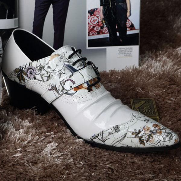 楽天モズラボメンズ 革靴 ホワイト ポインテッドトゥ シークレットインソール 厚底 本革 レザー カジュアル ブリティッシュスタイル 切り替え オールシーズン