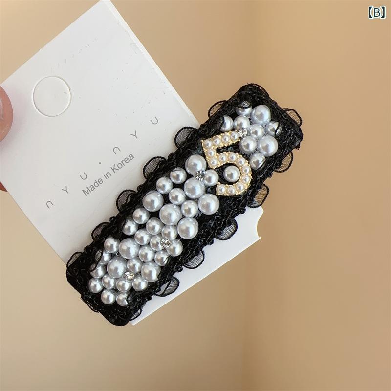 ヘアクリップ レディース ラインストーン パール BBクリップ 上品 エレガント 華や...