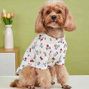 ペットTシャツ 春夏 快適な着心地 通気性 フルーツ チェリー柄 猫 犬 兼用 ポリエステル素材 かわいい おしゃれ 小型犬 中型犬 トップス