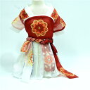 ペット服 女の子用 小型犬 猫 漢服風 プリンセスワンピース 春夏 薄手 オーガンジー素材 華やか かわいい おしゃれ 快適 お散歩 お出かけ イベント 記念撮...