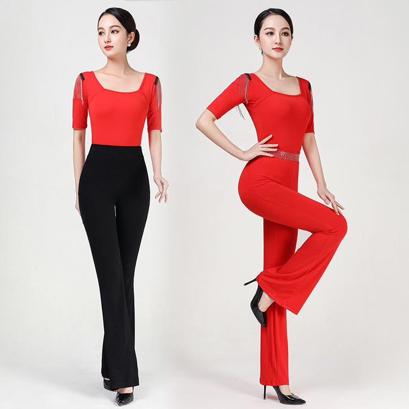 ダンスウェア レディース 高級感 モダール素材 レッスン着 トレーニングウェア 指導者向け プロ仕様 バレエ ラテン モダン ダンス 全般 上下セット オールシ...