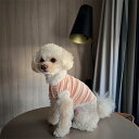 ペット服 犬 猫 薄手 通気性 涼しい 春夏 シンプル ストライプ ニット ベスト 綿混 カジュアル ドッグウェア キャットウェア 小型犬 中型犬