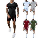 セットアップ メンズ 半袖 ショートパンツ 上下セット 切り替えデザイン スポーツ カジュアル 部屋着 ルームウェア ゆったり 吸汗速乾 大きいサイズ 夏物 ポ...