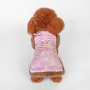 ペット服 女の子用 秋冬 新チャイナ風 ジャガード織り チャイナドレス ワンピース 犬服 猫服 小型犬 中型犬用 ドッグウェア キャットウェア ピンク XS S...