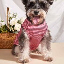 犬猫用 ベスト ゆったりサイズ ぽっちゃり体型対応 カジュアル ポリエステル 赤黒 細ストライプ 春夏秋 フレンチブルドッグ アメリカンブリー 小型犬 中型犬 ...