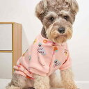 犬服 猫服 小型犬用 二本足ウェア 秋冬 あったか おしゃれ かわいい 軽量 速乾 ピンク パイナップル柄 ペット用 スウェット パーカー トレーナー ドッグウ...