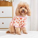 ペット用パーカー 猫 犬 兼用 秋冬 防寒 保温 あったか ふわふわ フリース ポリエステル製 ハート いちご フルーツ柄 かわいい カジュアル お散歩ウェア ...
