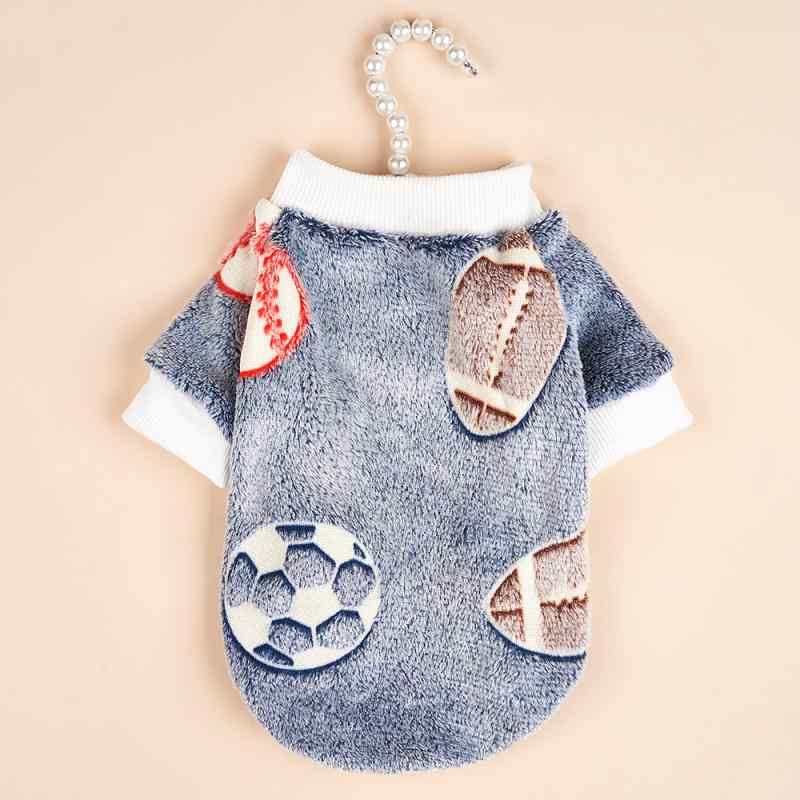 ペット服 かわいい ラグビー柄 スウェット 裏起毛 フリース ポリエステル カジュアル 小型犬 中型犬 犬..