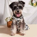 犬服 猫服 春夏 デイジー柄 キャミソールワンピース ストレッチ 伸縮性 コットン かわいい ドッグウェア キャットウェア 小型犬 中型犬用 お散歩 お出かけ ...