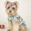 ドッグウェア 犬用 シャツ ビーチ リゾートスタイル パームツリー柄 アロハシャツ風 かわいい おしゃれ ファッション 軽量 速乾 ポリエステル素材 日韓風 春...