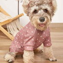 犬猫 Tシャツ ピンク ドット柄 小型犬用 ペット服 春夏 おしゃれ ビションフリーゼ テディ 子犬 ねこ ドッグウェア キャットウェア