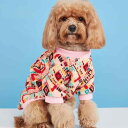 ペット服 猫 犬 兼用 秋冬 暖かい 防寒 ボア フリース トレーナー トーテム柄 プリント 厚手 かわいい おしゃれ 犬服 猫服 ドッグウェア キャットウェア...