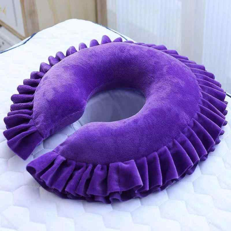 マッサージベッド用 うつ伏せ枕 U字型 低反発 記憶フォーム 高反発 ラテックス 洗える カバー取り外し可能 厚手 大判 業務用 サロン エステ 整体 施術用 フェイスピロー クッション