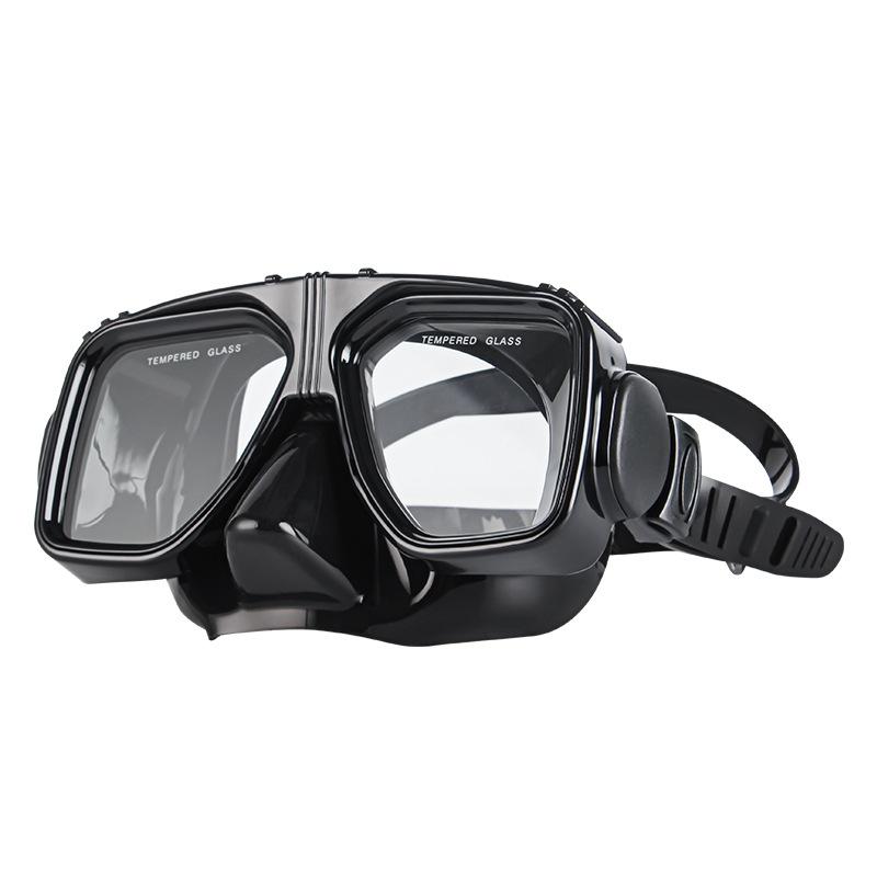 潜水マスク 大人用 男女兼用 度付き対応 広視野 大型フレーム ダイビングマスク シュノーケリング スキ..