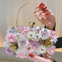 クラッチバッグ レディース 結婚式 パーティー イブニングバッグ 花柄 シルク調 高級感 フォーマル セレモニー エレガント スクエア型 ロック開閉