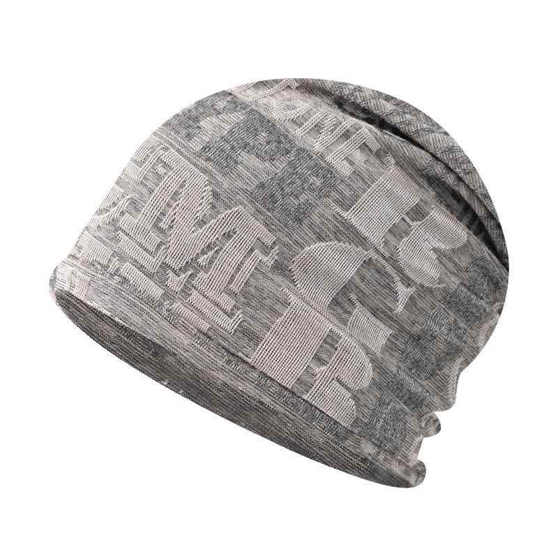 ニット帽 男女兼用 2WAY ネックウォーマー一体型 薄手 綿 コットン 防寒 春秋冬 ゆったり ビーニー タ..