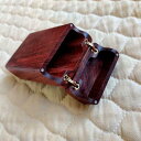 タバコケース メンズ レディース 紫檀製 無垢材くり抜き フリップ式 20本収納 レギュラーサイズ 高級感 おしゃれ 携帯用 シガレットケース