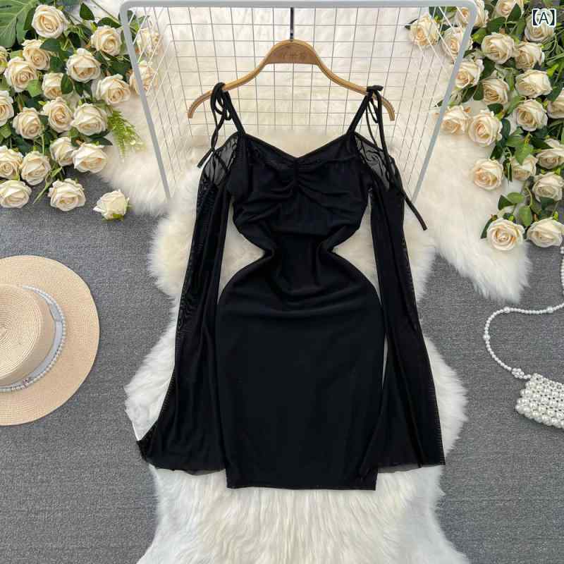 ワンピース ドレス レディース やや ふっくらと した 女の子の ための フランス 風 ドレープ 長袖 ドレス、 プラス サイズの 婦人 服、 太った mmの 妖精の スカート、 気質の スーパー ロング スカート