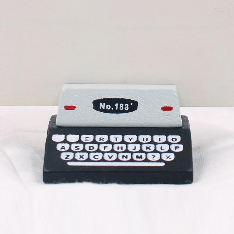 カードスタンド プリンター型 ミニチュア 木製 レトロ アンティーク風 メモクリップ 写真立て おしゃれ..