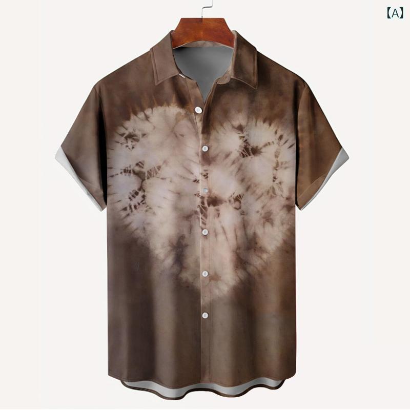 アロハシャツ メンズ ストレッチ 速乾 開襟 デジタルプリント 総柄 花柄 春夏 ビーチ リゾート 旅行 カジュアル アウトドア 半袖 スリムフィット