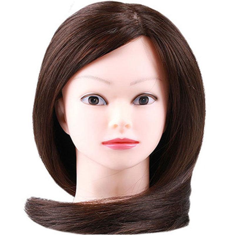 マネキンヘッド 回転式 高温耐熱ファイバー 練習用 ウィッグヘッド 美容師 スタイリング 編み込み アップスタイル カット練習 メイク練習