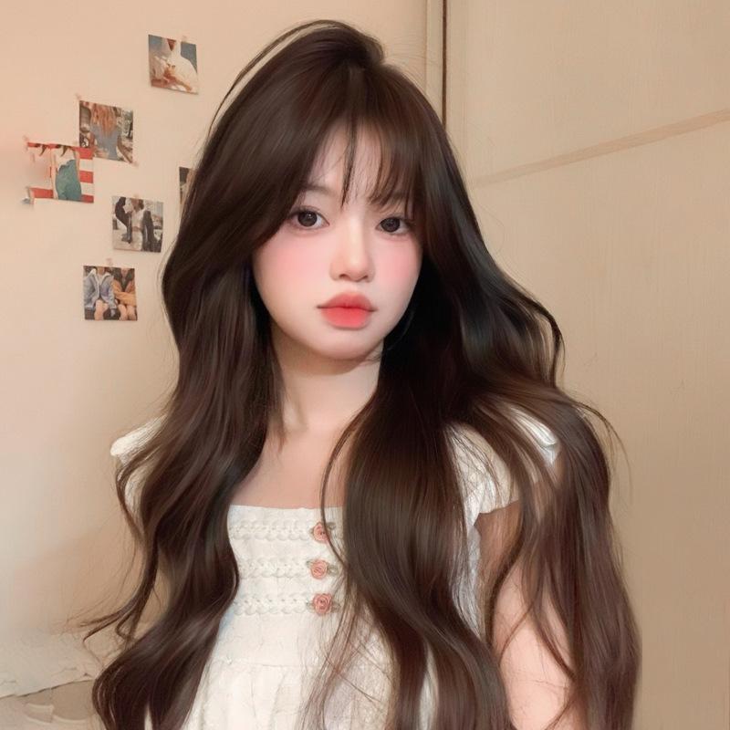 ウィッグ ロングカール 大波ウェーブ フルウィッグ 耐熱ファイバー ローズネット 自然 リアル 通気性 ..