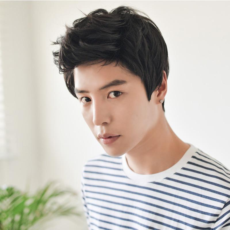 メンズ ウィッグ 耐熱ファイバー アップバング ショート スタイリッシュ 自然な質感 ビジネス カジュア..