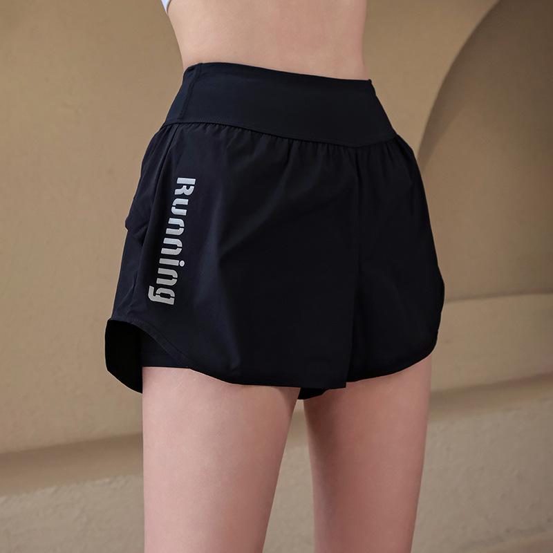 ショートパンツ レディース 高機能 フェイクレイヤード ハイウエスト ちら見え防止 スポーツ ランニング ヨガ フィットネス トレーニング カジュアル 春夏