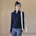 ジャケット レディース ヨガ スポーツ ランニング フィットネス ストレッチ ファスナー 長袖 通気性 ショート丈 細見え タイトフィット 秋冬